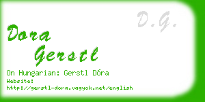 dora gerstl business card